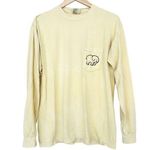 Ivory Ella Comfort Colors  Yellow Elephant Long Sleeve Shirt Sz M Photo 0