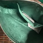 Coach C8306 Lonnie Baguette In Signature Jacquard & Leather Green Photo 6