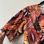 ALC Frank A.L.C. Carey Floral Print Mini Dress in Russet Multi Size 8 Photo 3