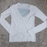 James Perse Standard  V Neck Surf Graphic T-Shirt Size XS Long Sleeve‎ Cotton Tee Photo 3