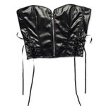 🆕Faux Leather Burlesque Bustier Hourglass Slimming Corset Top Photo 3