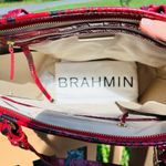 Brahmin  Asher Tote & Jane Wallet Set Lipstick Melbourne Croc Leather NWT Photo 4