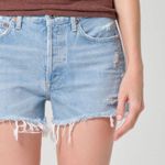 AGOLDE Parker Vintage Cut Off Short in Swapmeet Light Wash Denim Shorts Photo 0