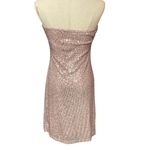 Urban Outfitters  Larissa Sequin Strapless Tube Party Mini Dress Mauve Size Large Photo 8