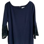 Hope & Harlow Navy Blue Bell Sleeve Dress Photo 6