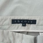 Theory Women’s Flared Full Length Good Wool Cream Off White Trouser Pants Size 6 Photo 3