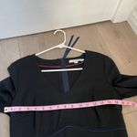 Boden black mini dress v neck office career workwear Size 8 Photo 4