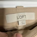 Loft  Julie textured tan cream trousers dress pants womens size 2 business casual Photo 3