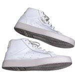 Adidas Women’s Sleek Cloud White Mid Top Leather Sneakers Photo 3
