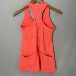 Athleta Bright Orange Tennis Pickleball Tank Top Pockets Athletic Reflective Photo 3