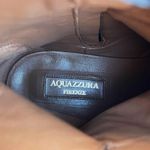 Aquazzura Coachella feathered black suede flat ankle boots size IT 35 US 5 Photo 8