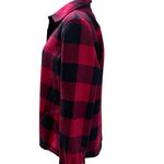 Orvis  Women Teton Flannel Shacket M Pink Buffalo Plaid Fleece Lined Shirt Jacket Photo 1