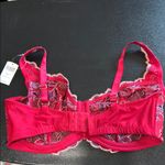 Sensuous Lace Unlined Ruby/Majestic Plum Bra Size 36DDD Red Photo 3