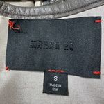 MARNA RO Embroidered Sparkling Bomber Jacket Size Small Gray Photo 10