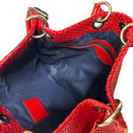 Dolce & Gabbana  Red Patent Leather Woven Tote Bag Archive Photo 12