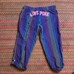 PINK - Victoria's Secret Y2K VINTAGE NAVY RAINBOW STRIPE LOVE PINK PAJAMA LOUNGE PANTS Victorias SECRET Photo 1