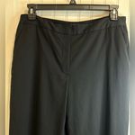 346 Brooks Brothers stretch Women's Elegant Black Wide Leg Trouser.98%wool Size 12 Photo 5
