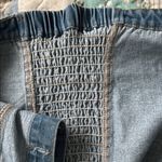 Edikted  Denim Button-Up Corset Top Photo 3