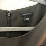 Ann Taylor Dress Lace Sheath Grey w/ Black Lace Sz 8 EUC Long Sleeve Photo 4