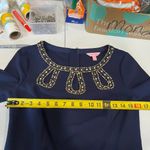 Lilly Pulitzer Bronte Embellished Shift Dress in True Navy Size 4 63062 Photo 7