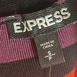 EXPRESS New Striped Curve Hugging Bodycon Sleeveless Midi Halter Dress Photo 5