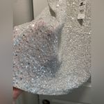 EXPRESS New White Silver  Sparkly Sequin Top Photo 4