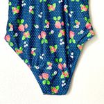 Modcloth NWOT Brandy Underwire One-Piece Navy Strawberry Print Swimsuit Small Photo 4