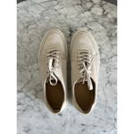 Nisolo Bria Go To Court Sneakers Size 7.5 Bone Suede Photo 4
