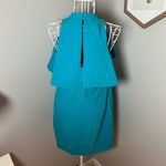 Trina Turk  Womens Party Dress Size 2 Blue Amado Cold Shoulder Summer Daytime Photo 5