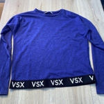 Victoria's Secret  sport purple Blue Crewneck crew with Black Trim Photo 0