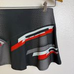Lucky In Love Tech It Out Skirt Womens Size Small Grey Diamond Stripe Sport Gray Photo 2