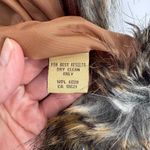 Powder River Outfitters Vest Womens XL Brown Faux Leather/Fur Belted Photo 11