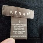 Kenar  LAMBSWOOL ANGORA BLACK SNAP BUTTON THICK KNIT CARDIGAN SWEATER SMALL Photo 10