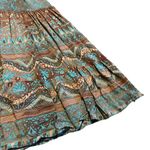 SweetSalt Long Length Bohemian Boho Maxi Dress Fall Colors Bell Sleeves Size 4 Blue Photo 4