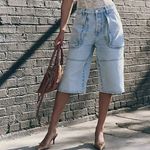 Free People NWT  Havasu Slouchy Cropped Jeans in Hoover Photo 1