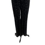Mac Duggal Ieena for  Jumpsuit 26691 Sequin Cut Out Wide‎ Leg Black Size 6 Photo 5