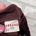 J Brand Zoey Triple Zip Skinny Jeans in Lava Burgundy Size 25 Photo 9