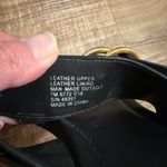 Tory Burch Tory‎ Burch Marsden Sandals Black Leather Thong Gold Logo Hardware Sz 7 Photo 8