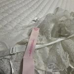 Victoria's Secret Victoria’s Secret Sheer Lace White Lingerie Chemise Slip M Medium Ribbon Accents Photo 6