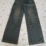 Acubi vintage wash look wide leg high waisted jeans READ DESCRIPTION Brown Size XL Photo 2