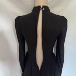 DABUWAWA Peplum Mockneck Blouse Womens Top Small Pearl Bling Collar Fairy Grunge Black Photo 8