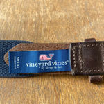 Vineyard Vines  Canvas/Leather Belt Sz 32 Photo 3