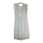 Free People size medium white lace mini dress new bridal anthro open back Photo 1