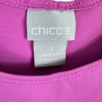 Chico's  Purple Nylon Lightweight Scoop Neck Stretchy Tank Top Size M Photo 2
