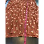 Billabong  Boho Shake It Again Orange Floral Wide Leg Belted Jumpsuit Women Small Photo 10