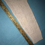 𝅺ACROSS America crocheted vintage sweater light pink floral cotton USA size S Photo 7