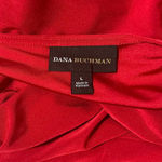 Dana Buchman  Women's Sleeveless Scoop Neck Red‎ Dress Pockets Size L Photo 2