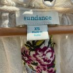 Sundance Cream Blouse with Floral Embroidery White Size XS Photo 6