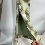 ZARA  Tie Dye High Waisted Kick Flare Split Leggings Green Size m Photo 3