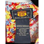 Route 66 Floral Sleeveless Dress M Red/Blue/Yellow Cotton Made In Kenya Photo 3